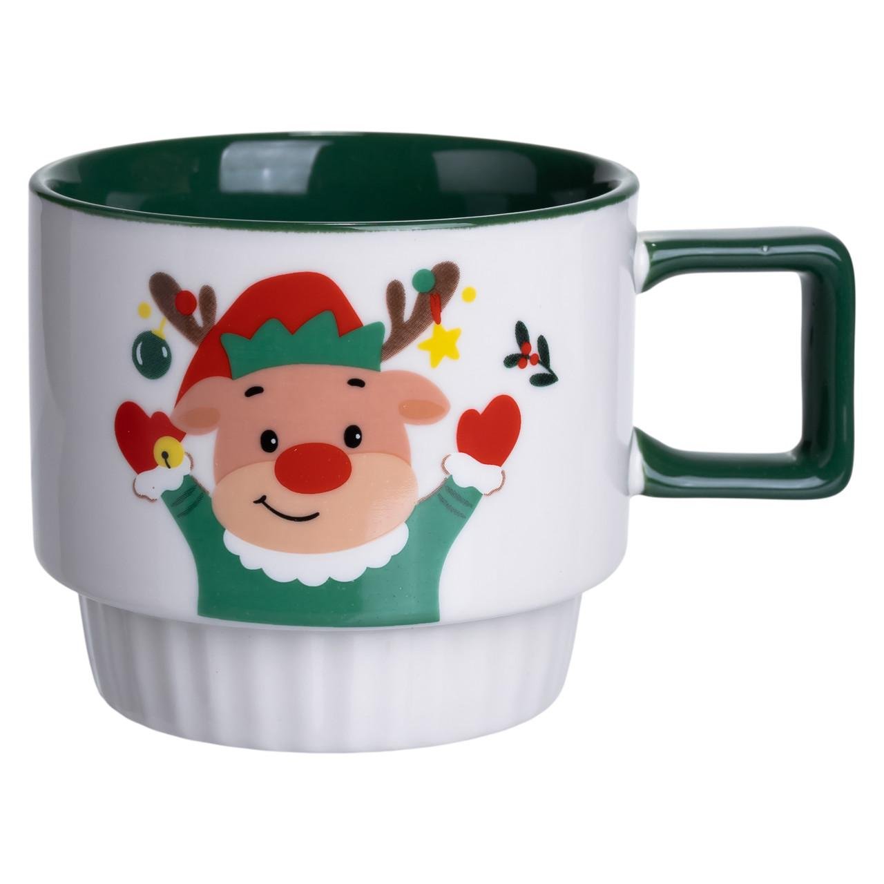 Чашка порцелянова Олень Рудольф 400 мл (FM-CS-50O) - фото 4 Чашка порцелянова Олень Рудольф 400 мл (FM-CS-50O) - фото 4