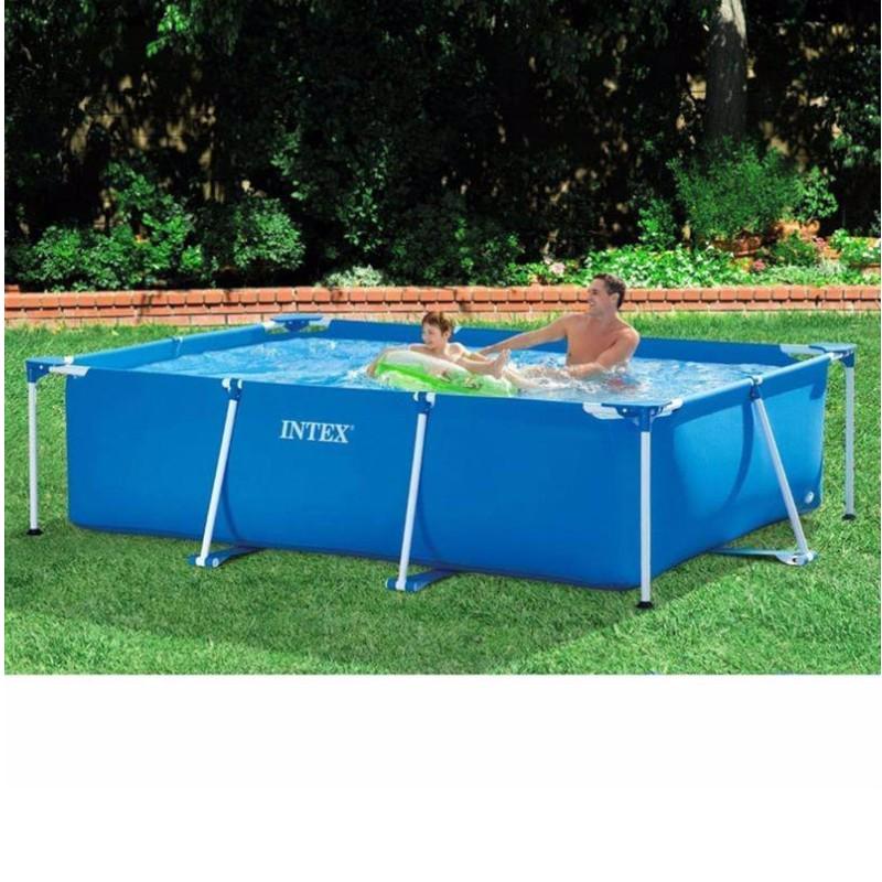Бассейн каркасный Intex прямоугольный 2282 л 260х160х65 см Голубой (28271 NP) - фото 4 Бассейн каркасный Intex прямоугольный 2282 л 260х160х65 см Голубой (28271 NP) - фото 4