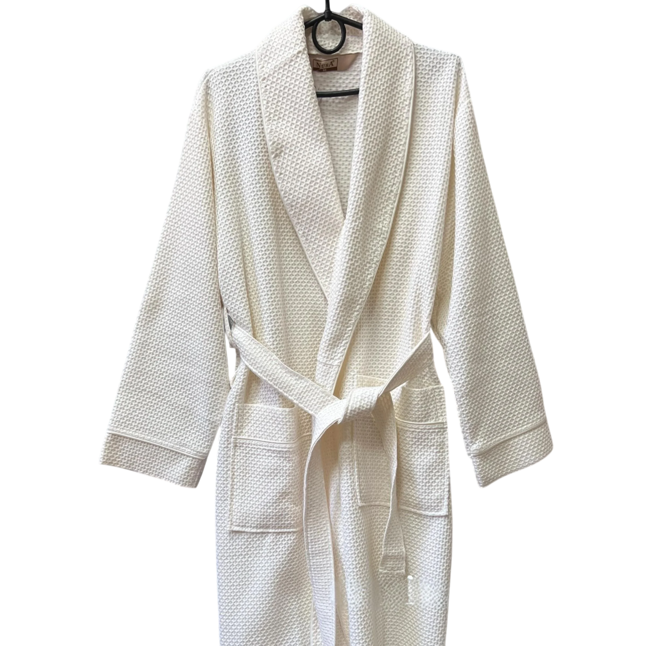 Халат жіночий Nusa бамбук/бавовна M Кремовий (2676746717)