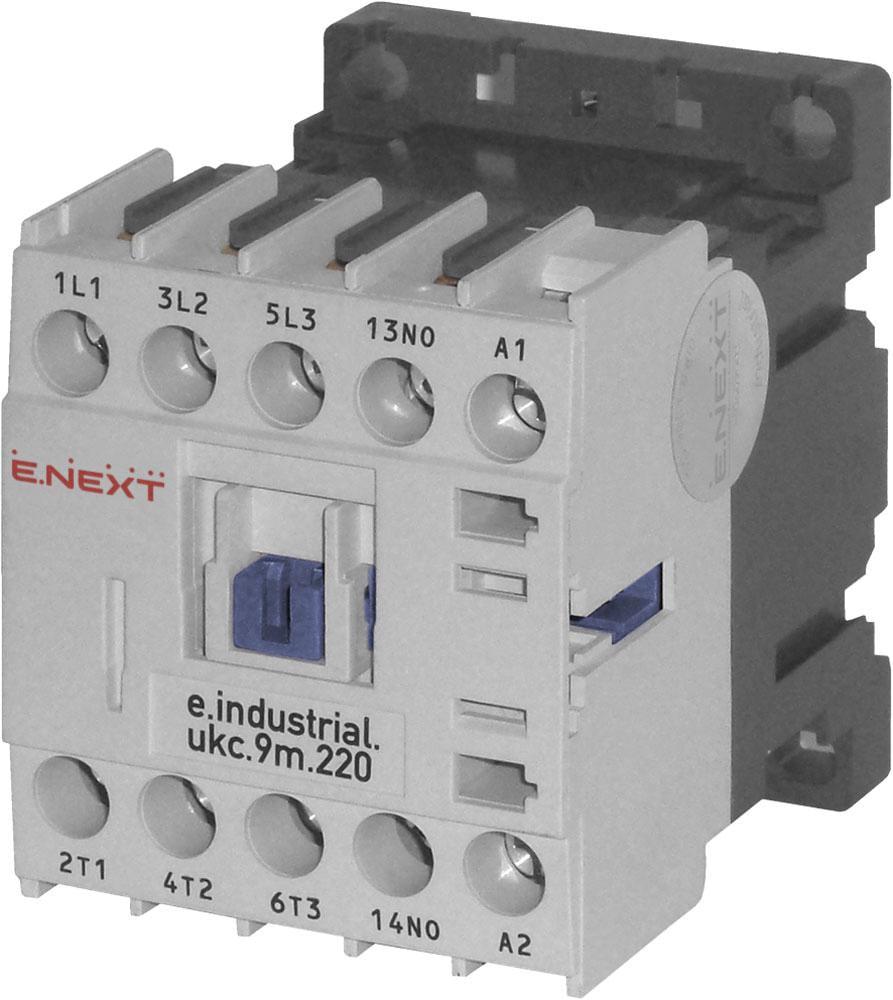 Контактор-пускатель E.NEXT e.industrial.ukc.9M.220 9А 220 В 1NO (i.0090017)