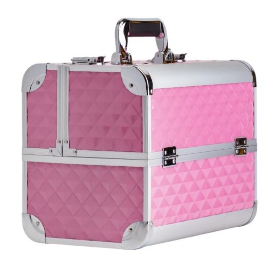 Кейс для косметики Elisey Бьюти Бокс с ручкой/замком 32х25 см Розовый (135-81-9205-002)