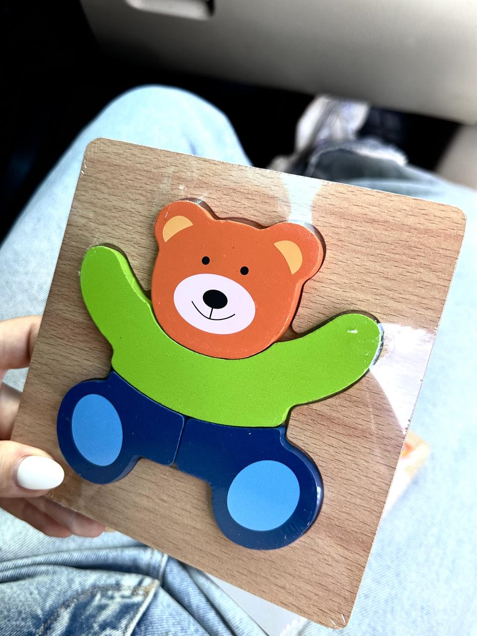 Пазл для дітей Ведмедик дерев'яний (79) - фото 5 Пазл для дітей Ведмедик дерев'яний (79) - фото 5