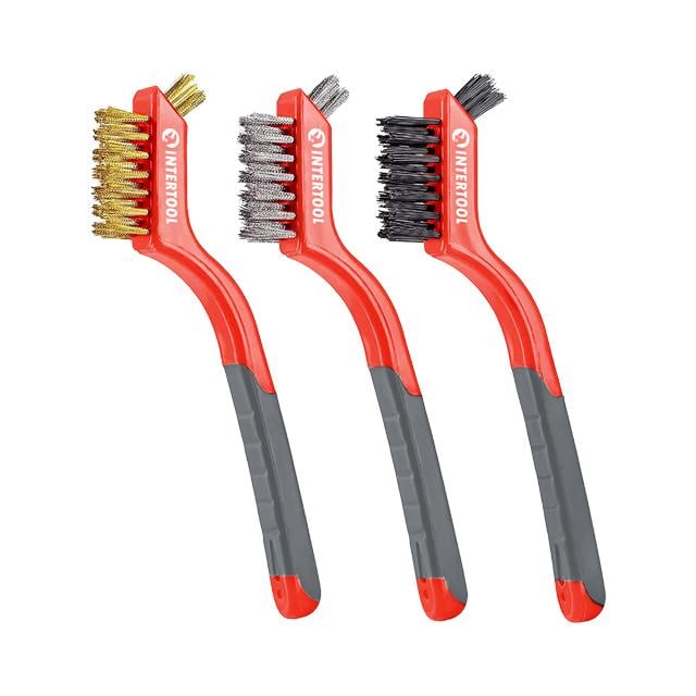 Набор ручных щеток Intertool 180 мм 3 ед. (BT-0006)