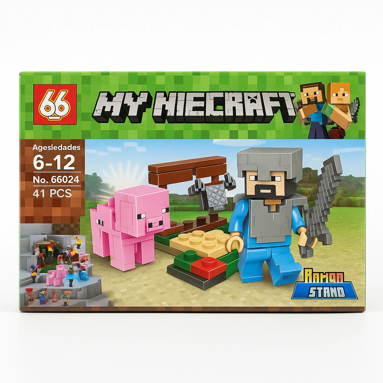 Набор игровой Minecraft Бойцовская арена 41 эл. (29332259) - фото 5