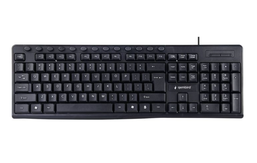 Клавиатура проводная Gembird KB-UM-107-UA USB Black