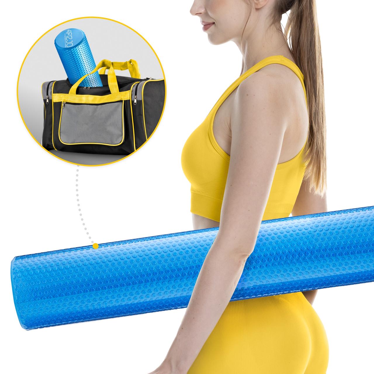 Массажный ролик 4fizjo CARE+ EVA 90x15 см Blue (P-5907739310774) - фото 4 Массажный ролик 4fizjo CARE+ EVA 90x15 см Blue (P-5907739310774) - фото 4