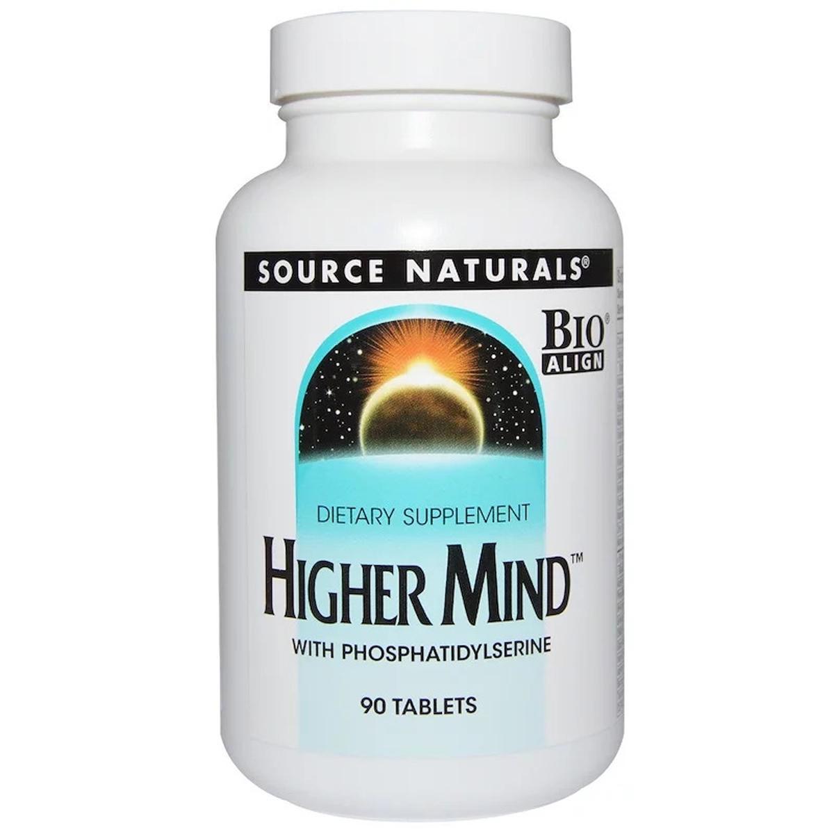 Улучшение работы мозга Source Naturals Higher Mind 90 таблеток (4664)