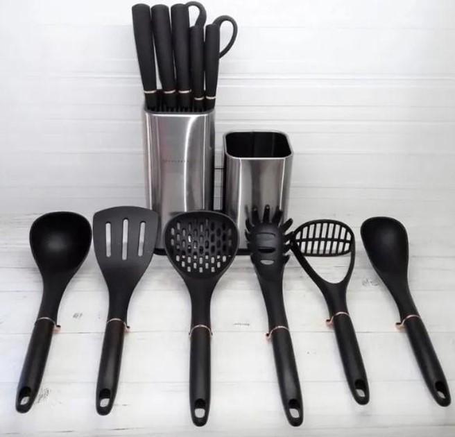 Набір кухонного приладдя Edenberg EB-3615 з підставкою та обробною дошкою 15 пр. (EB-3615) - фото 4 Набір кухонного приладдя Edenberg EB-3615 з підставкою та обробною дошкою 15 пр. (EB-3615) - фото 4