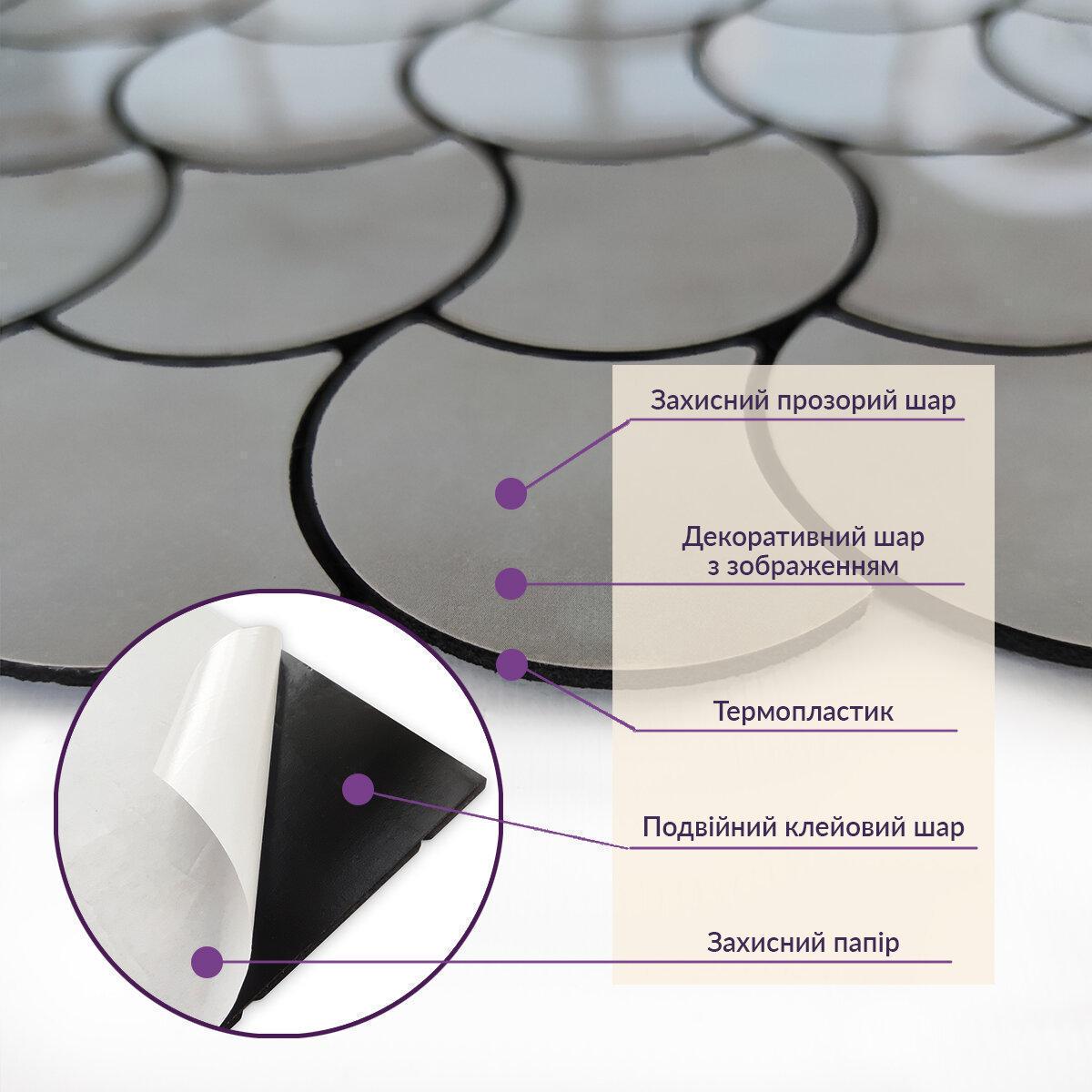 Мозаика самоклеящаяся 300х300х4 мм (SW-00001667) - фото 5 Мозаика самоклеящаяся 300х300х4 мм (SW-00001667) - фото 5