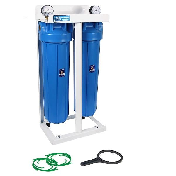 Система из 2 корпусов HHBB20A Big Blue для подключения к трубопроводу 1" Система из 2 корпусов HHBB20A Big Blue для подключения к трубопроводу 1"