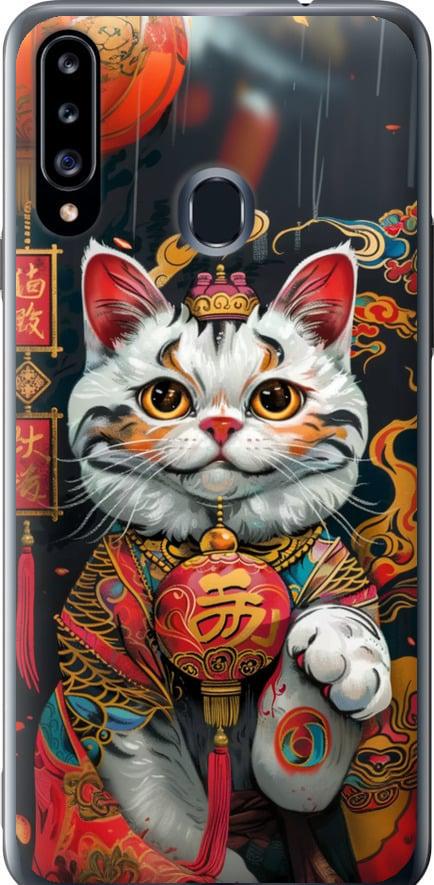 Чехол на Samsung Galaxy A20s A207F China Cat v2 (6135u-1775-42517)