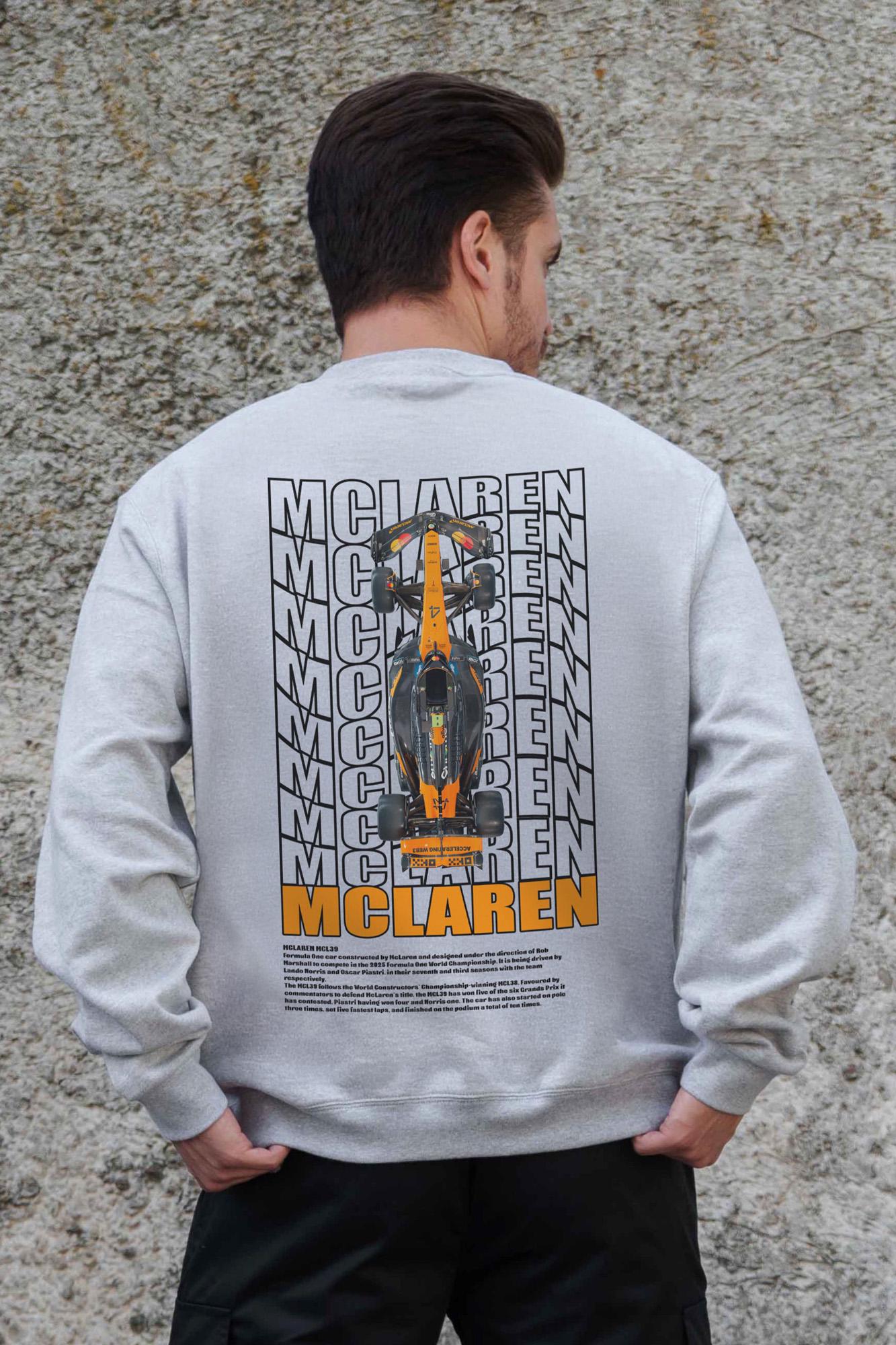 Свитшот оверсайз Mclaren L/XL Grey (L/XL8055736)
