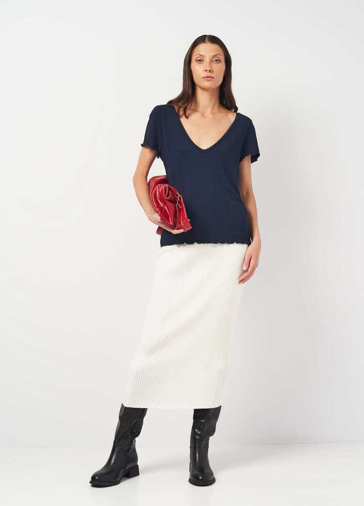 Футболка C & A 64423/2053559x51 женская S Темно-синий (163587)