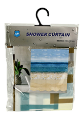 Штора для ванной комнаты YM R92253 180x180 см Абстракция с кольцами водонепроницаемая (630944) Штора для ванной комнаты YM R92253 180x180 см Абстракция с кольцами водонепроницаемая (630944)