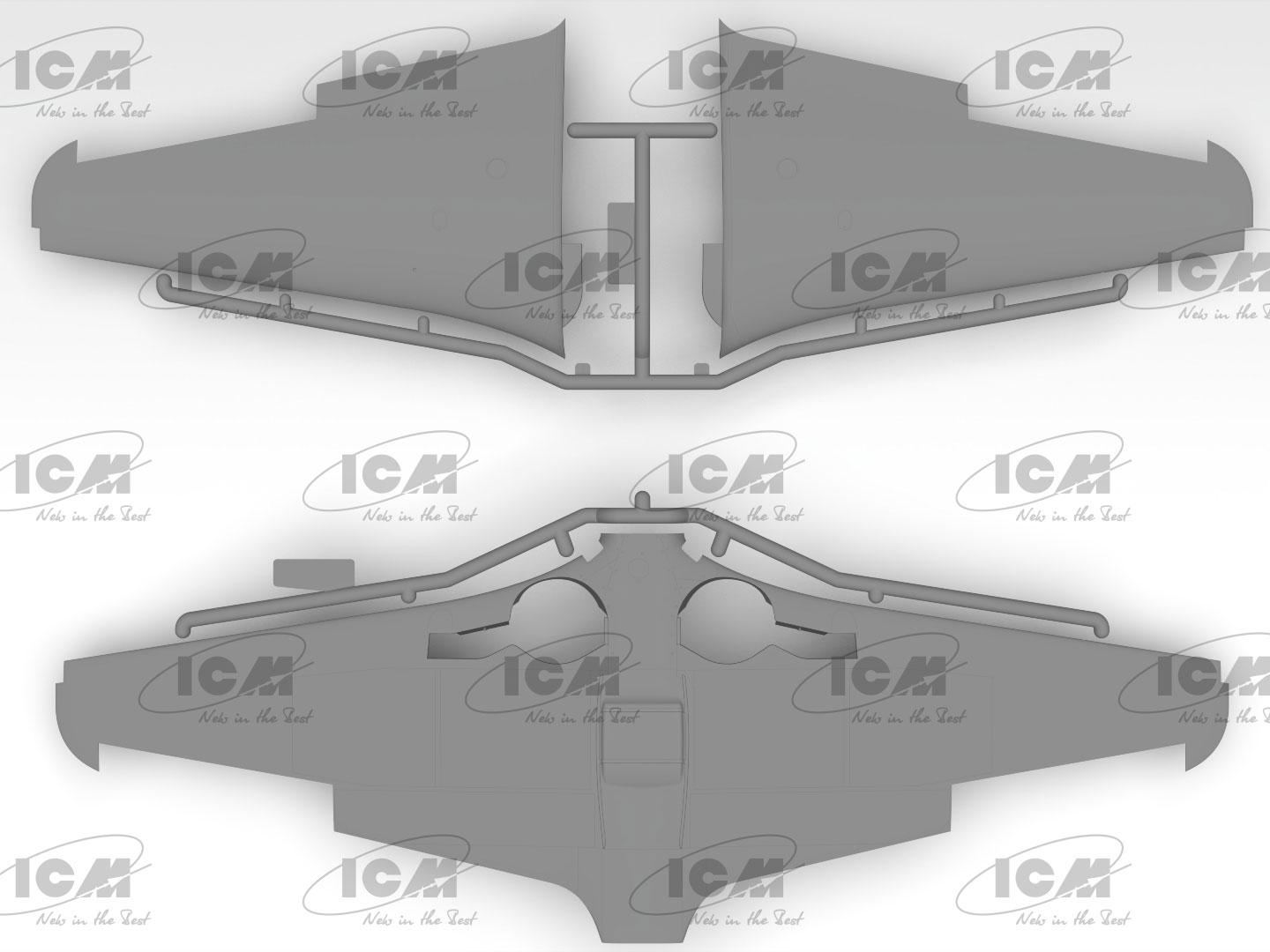 Сборная модель ICM Як-9Т советский истребитель 2 СВ (32090) - фото 4