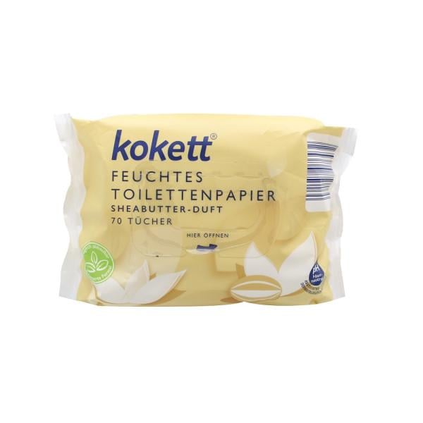 Туалетная бумага влажная Kokett Shea Butter-Duft 70 шт. (9335)