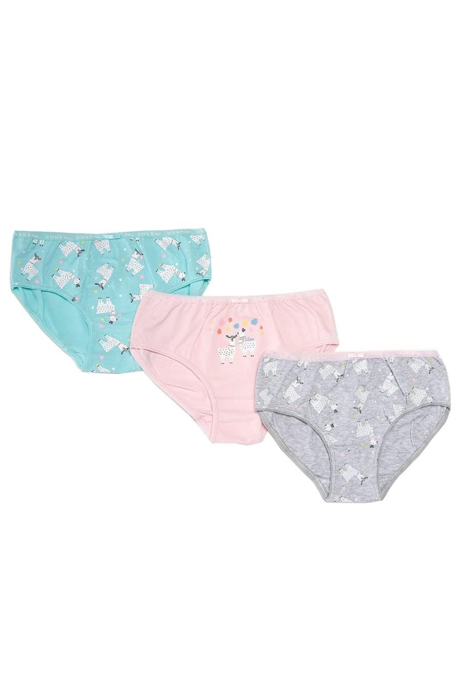 Трусики слип Lama 140-146 см 3 шт. Бирюзовый/Розовый/Серый (77228) Трусики слип Lama 140-146 см 3 шт. Бирюзовый/Розовый/Серый (77228)