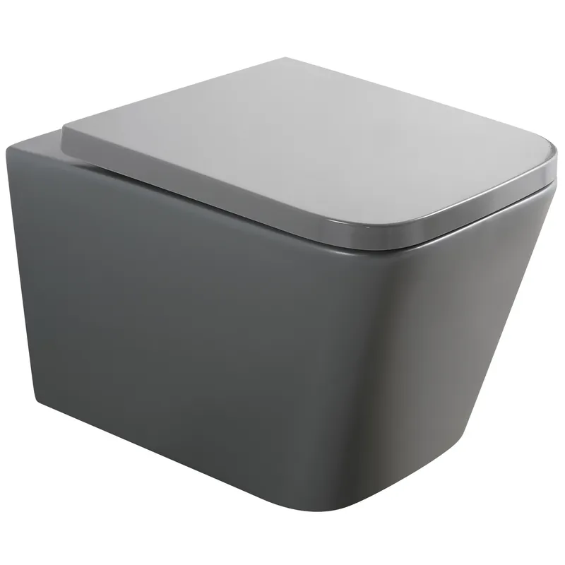 Унітаз підвісний Mixxus Premium QUADRO-0305-R система змиву Rimless 510x350x345 мм Gray (MP6656)