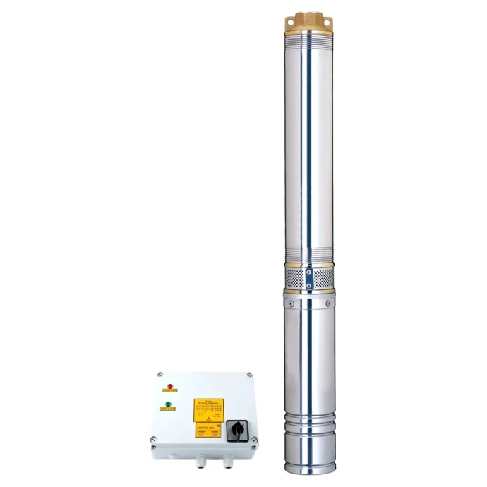 Насос вiдцентровий Dongyin 380 В 3,0 кВт H 111/75 м Q 240/165 л/хв d 102 мм з пультом (AKD4522)