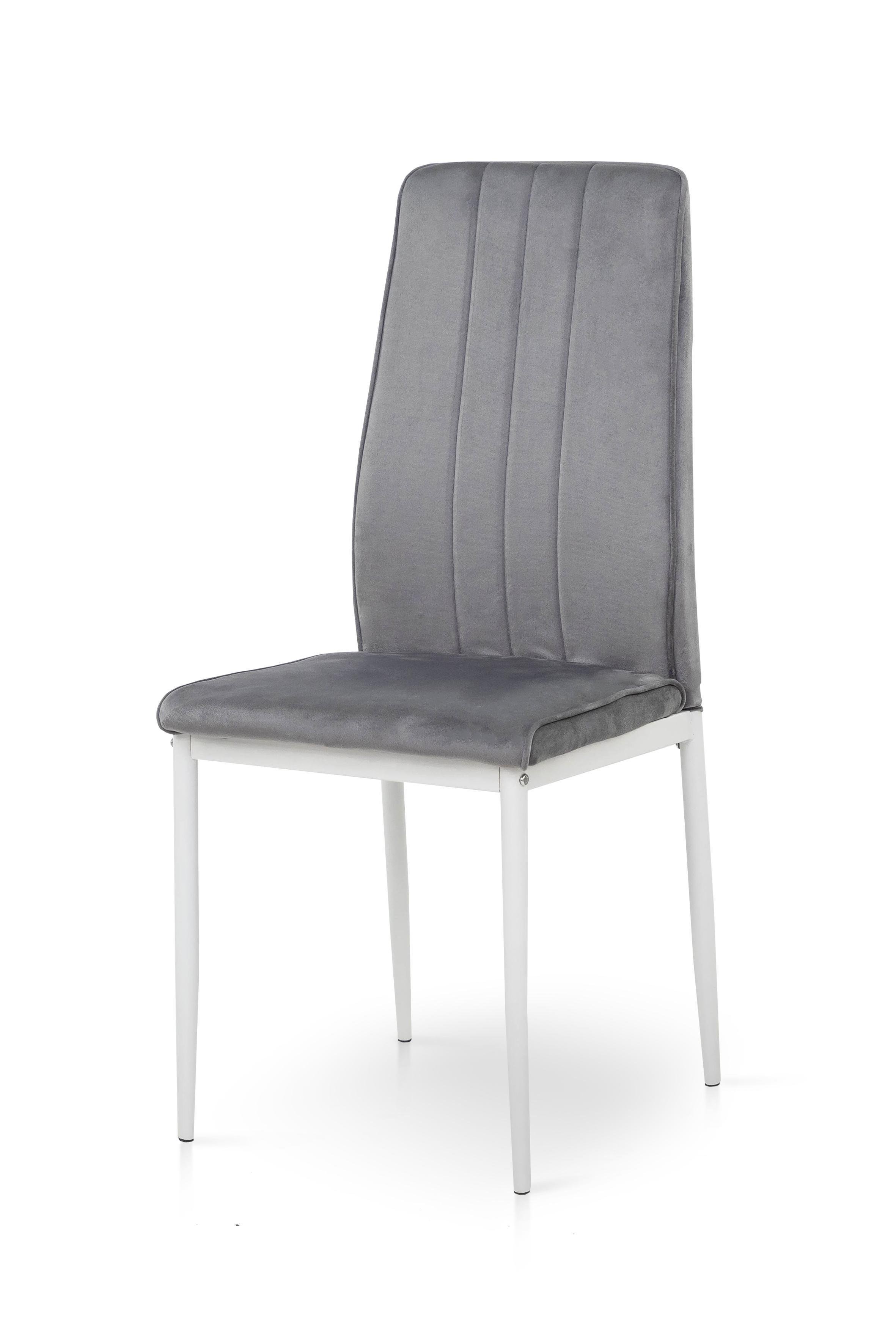 Стул для кухни и гостиной ГРЕЙС Рич 410х970х400 мм Белый/Серый (GAА0058024) - фото 1 Стул для кухни и гостиной ГРЕЙС Рич 410х970х400 мм Белый/Серый (GAА0058024) - фото 1