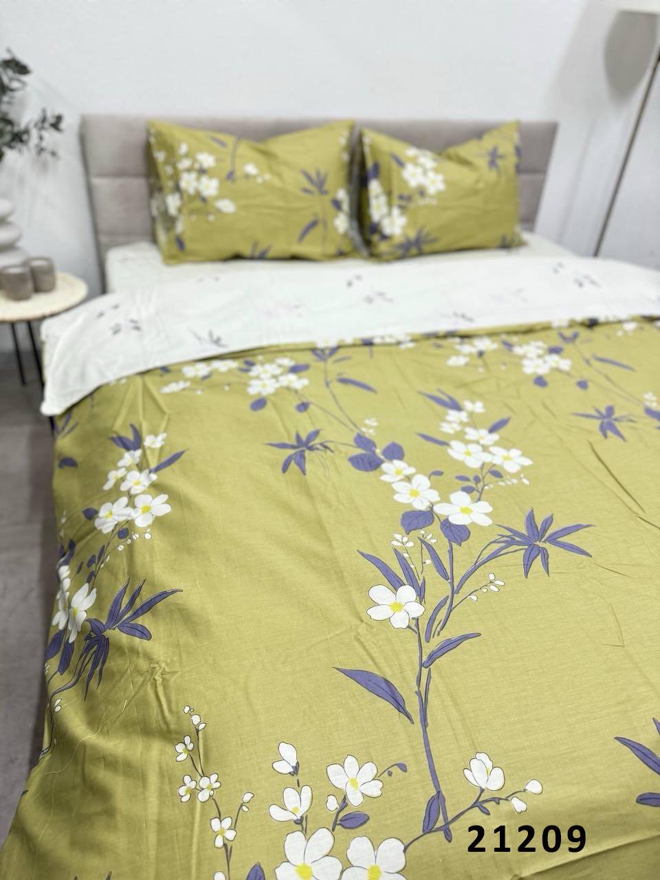 Комплект постельного белья сатин Twill евро (40261-21209)