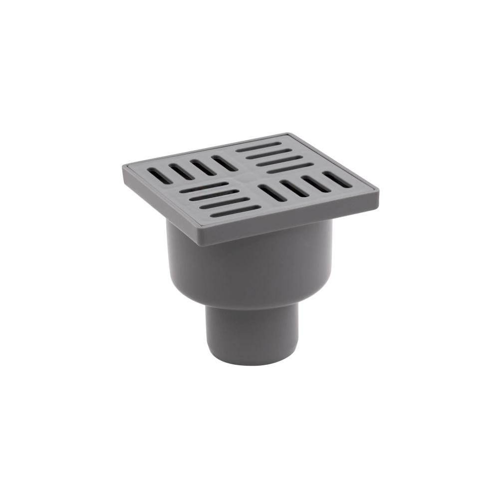 Трап Lidz WHI 60 07 T001 00 вертикальний з пластиковою решіткою 100х100 мм (FRRS00042761)