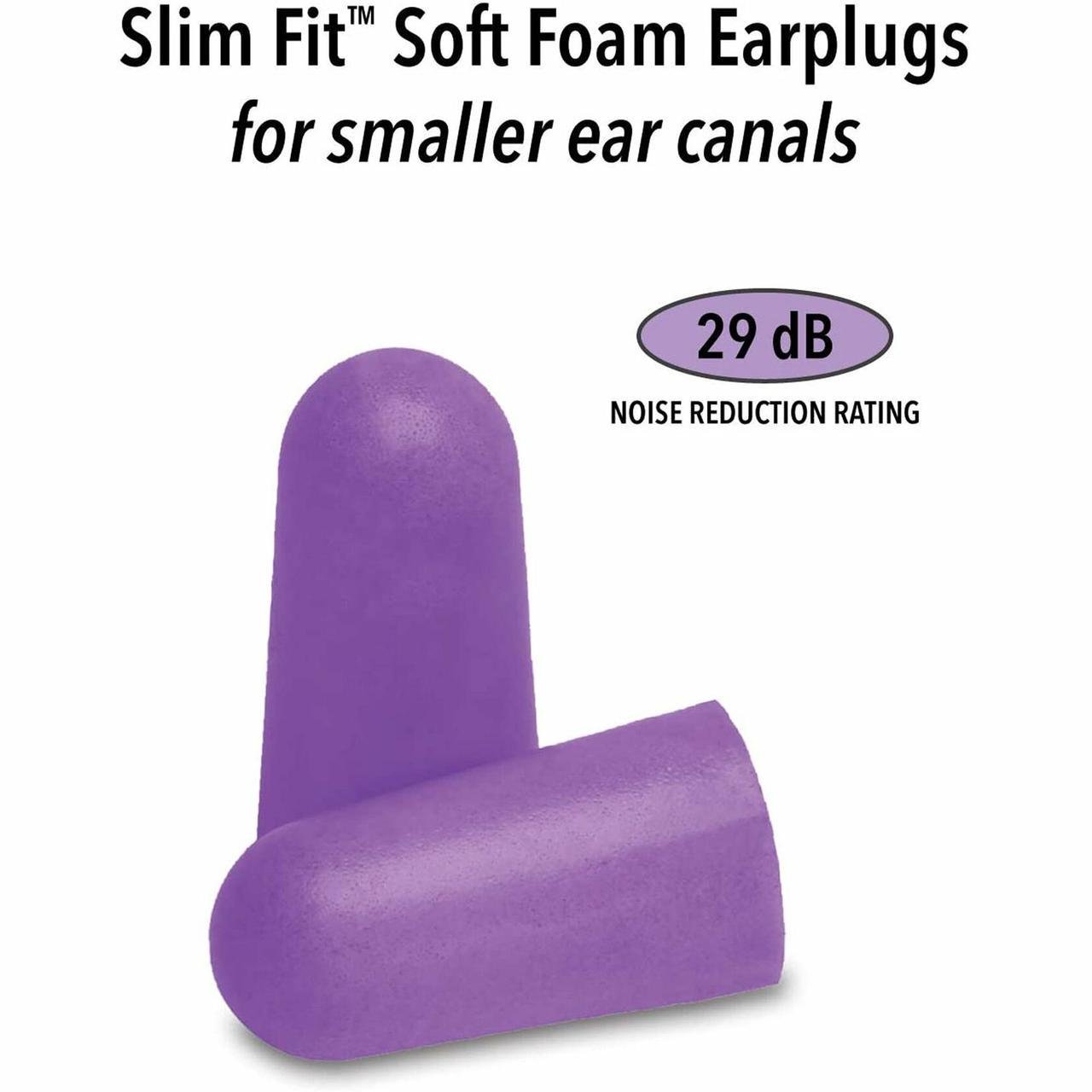 Беруши пенные для сна Mack's Safe Sound Junior Slim Fit 10 пар SNR 37 дБ для узкого ушного канала Фиолетовый (1443680243) - фото 2