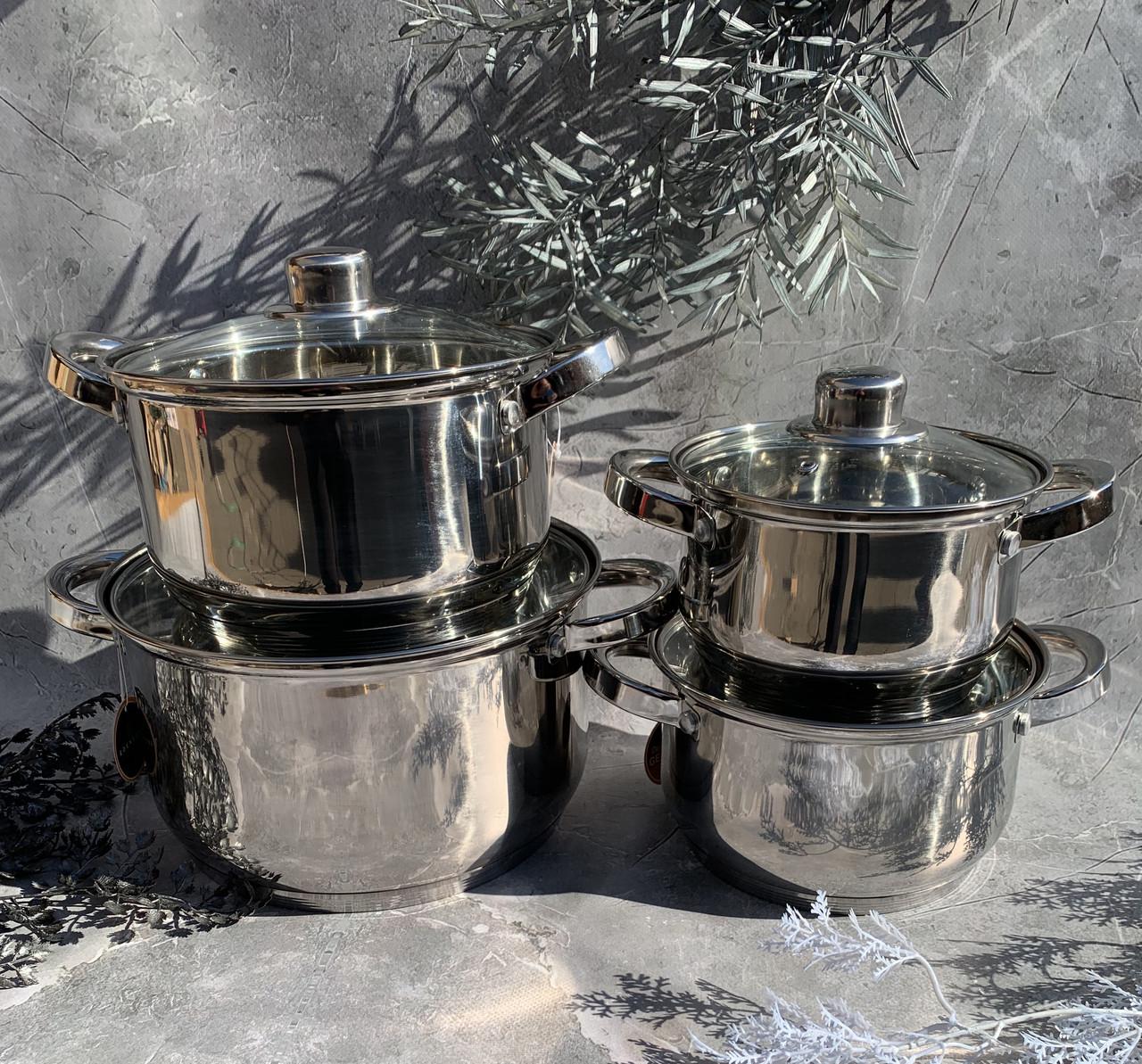 Набір каструль Edenberg EB-3734 8 пр. - фото 10 Набір каструль Edenberg EB-3734 8 пр. - фото 10