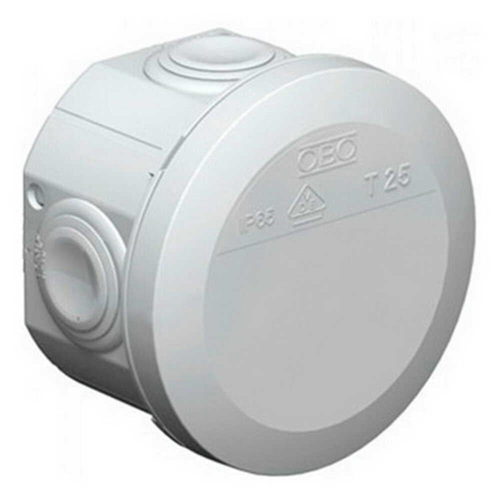 Коробка распределительная OBO 80x51 мм T25 IP65 Серый (2007029)