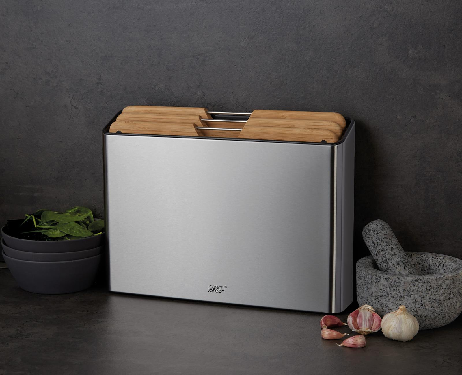 Набір обробних дощок Joseph Joseph Folio Steel Bamboo 4 пр. (60229) - фото 5