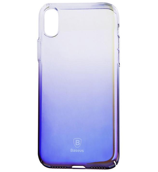 Чехол-накладка Baseus Glaze Series for iPhone X, Blue