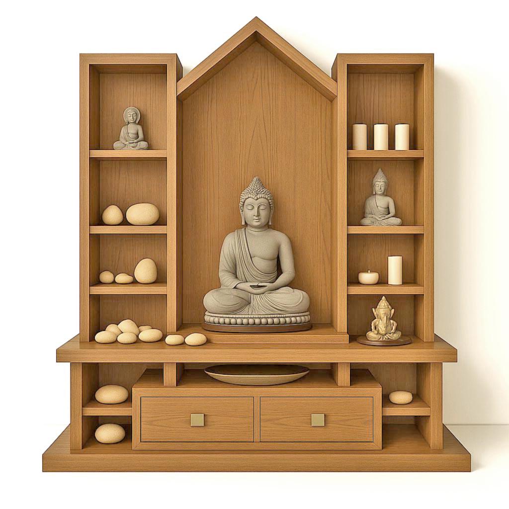 Алтарь для медитации из дерева Самадри Сиена (ЛАТ-005605)