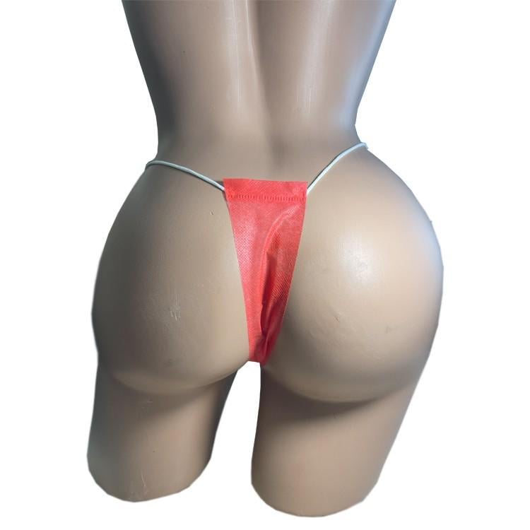 Трусики-стрінги одноразові Monaco Style S/M 50 шт. Червоний (88888) - фото 4