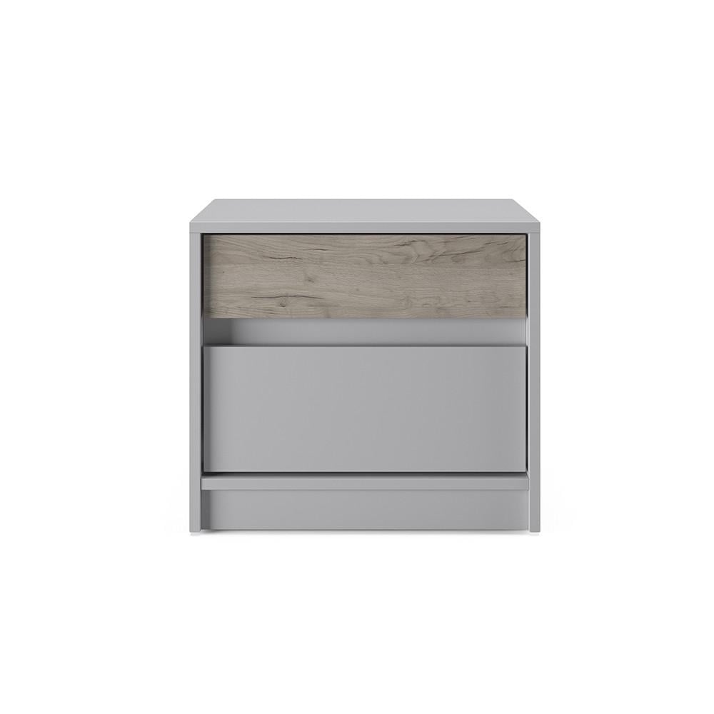 Тумба приліжкова Еверест Стайл-500 50,2х39х44,2 см Кашемір/Дуб крафт сірий (DTM-071160)