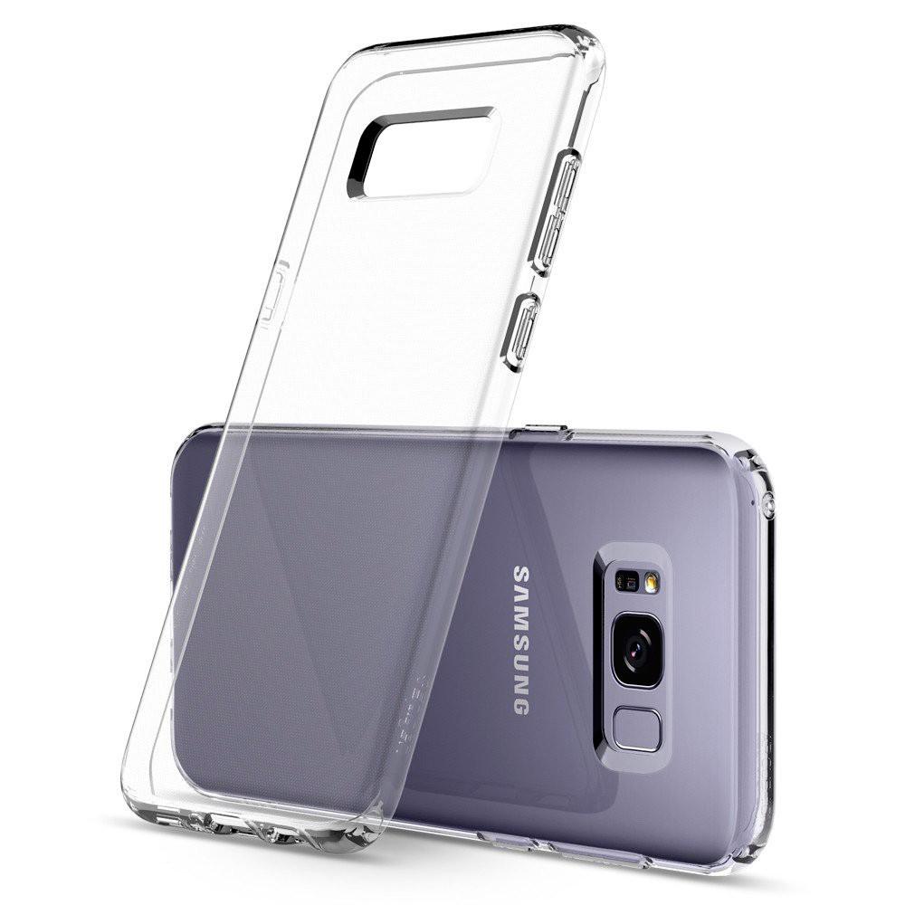 Чехол силиконовый прозрачный противоударный Spigen Liquid Crystal Clear для Samsung Galaxy S8 Plus Чехол силиконовый прозрачный противоударный Spigen Liquid Crystal Clear для Samsung Galaxy S8 Plus