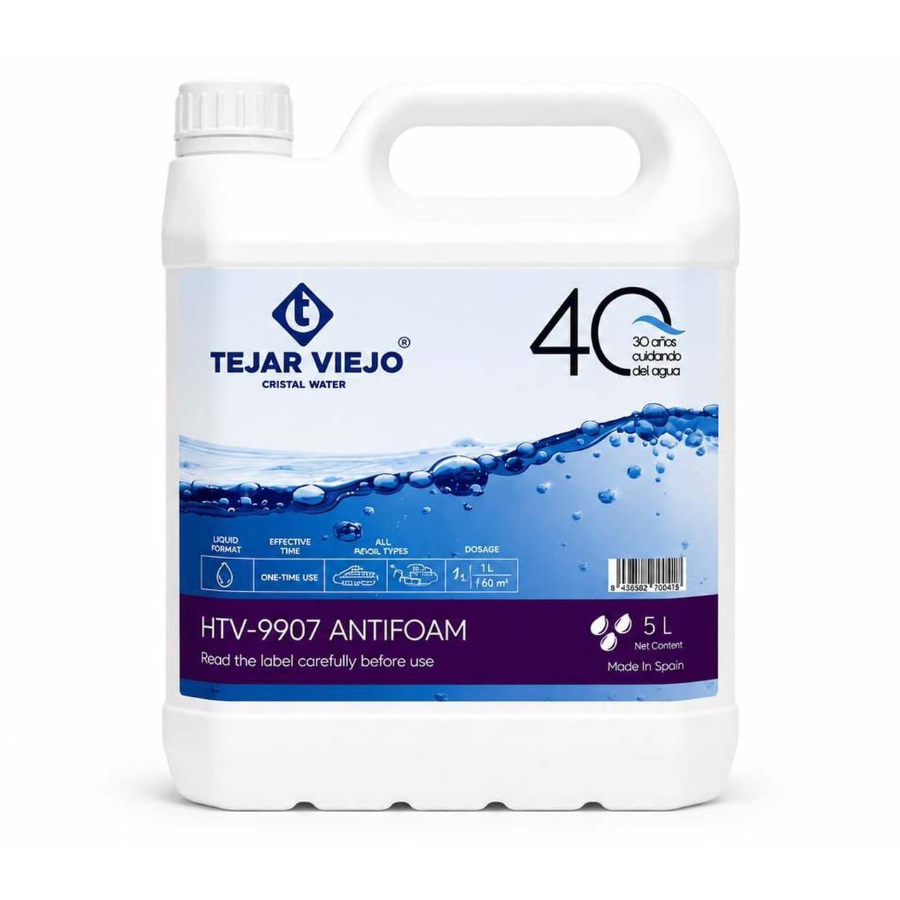 Пеногаситель для бассейнов и СПА Tejar Viejo HTV-9907 Antifoam 5 л (PQ1308HTV00005)