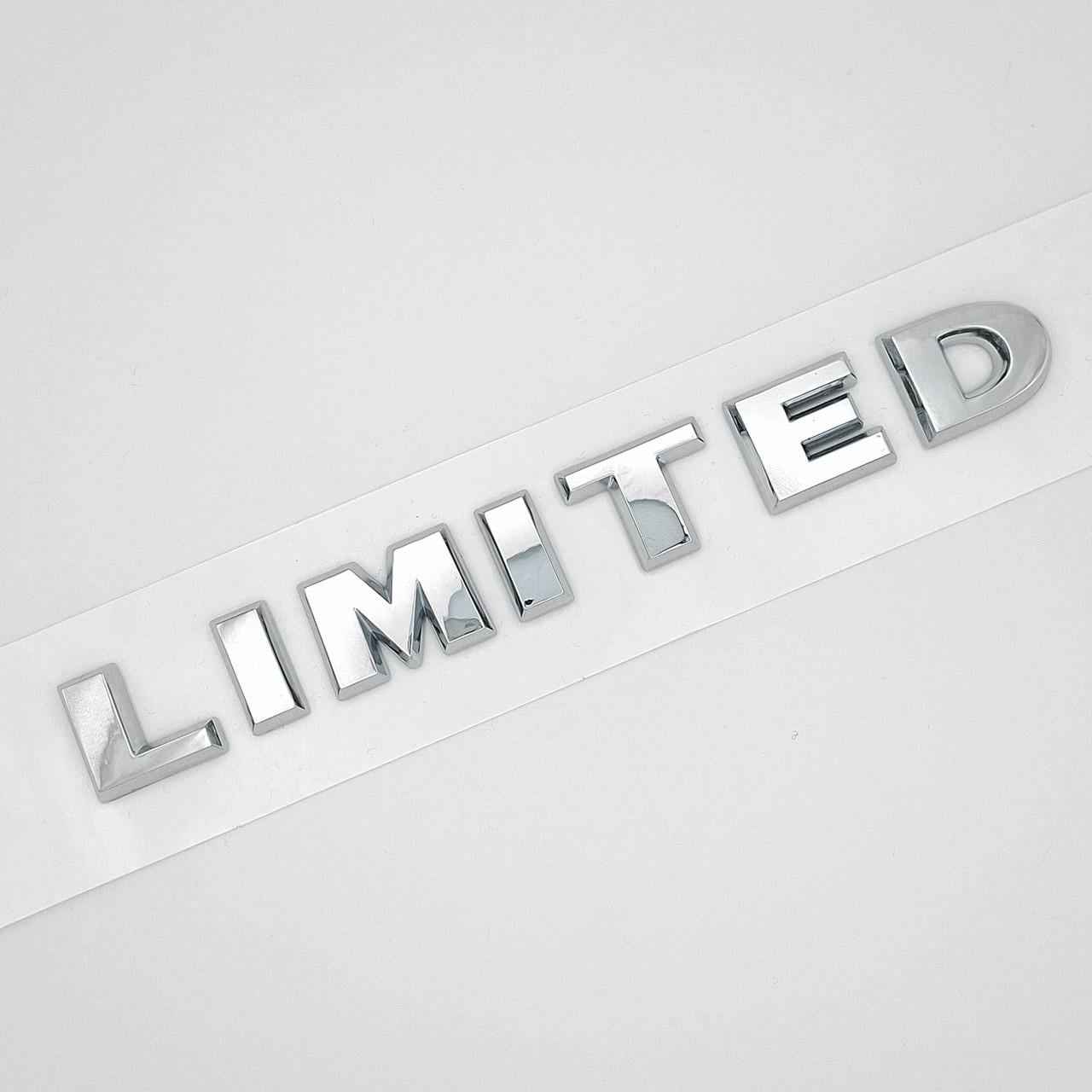 Эмблема надпись Limited Jeep ABS 15,5х1,8 см Хром глянцевый (2880993489)