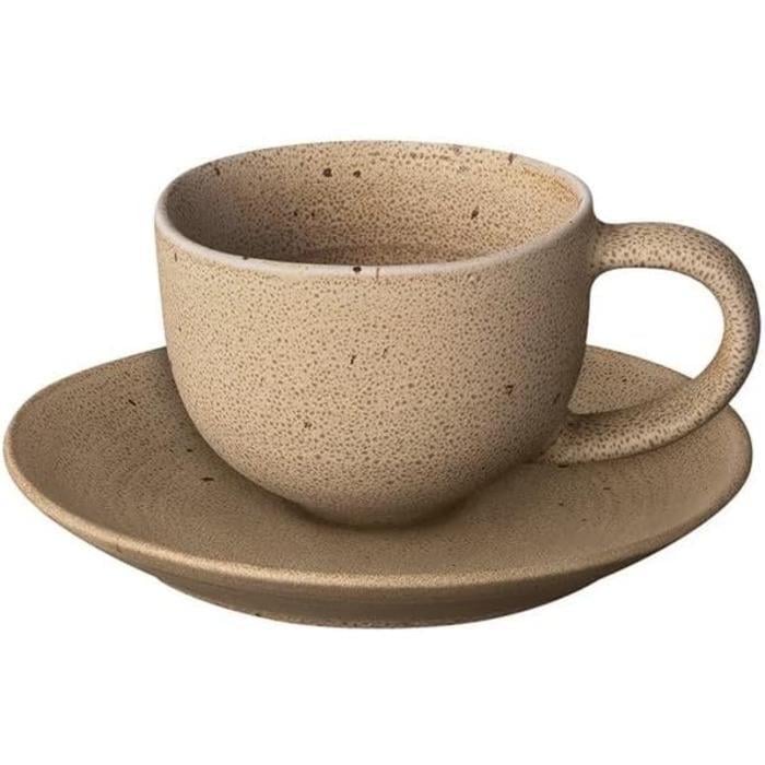 Набор чашек Blomus Kumi для эспрессо 60мл с блюдцами 2 шт. Бежевый (2659268)