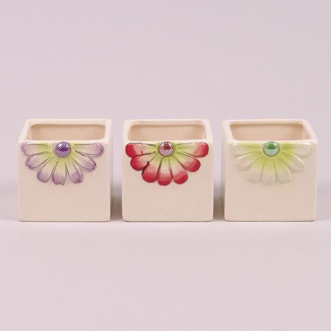 Горшок керамический Flora 0,25 л 3 шт. (6590) Горшок керамический Flora 0,25 л 3 шт. (6590)