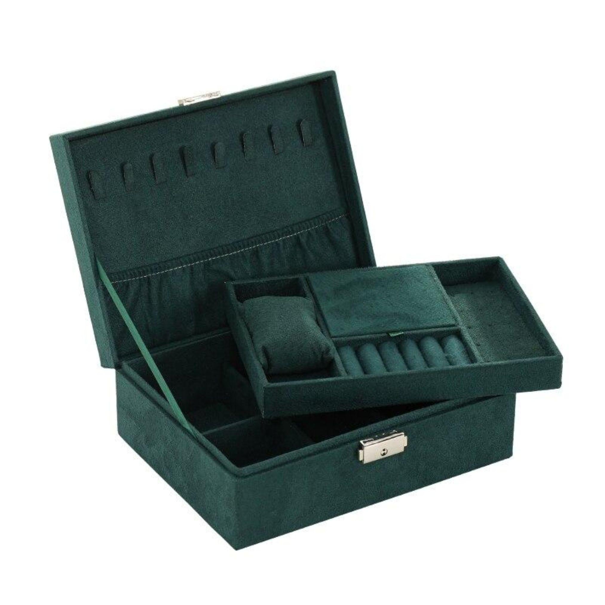 Шкатулка для украшений и бижутерии 17х23х10,5 см Зеленый (29674593)