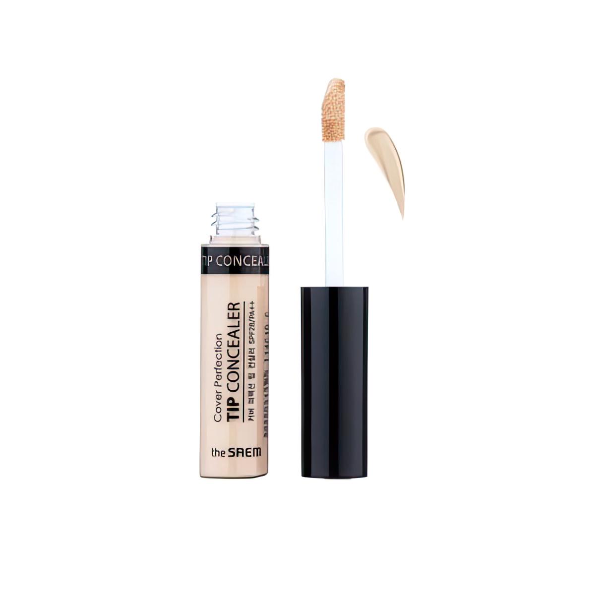 Консилер THE SAEM Cover Perfection Tip Concealer 1.25 Light Beige (261998) - фото 1