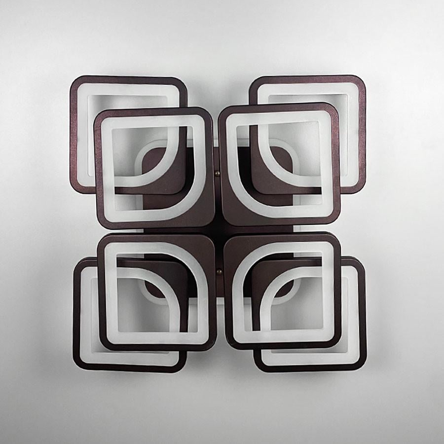 Люстра светодиодная с RGB подсветкой Coffee (A 2281/4+4 S RGB CF)