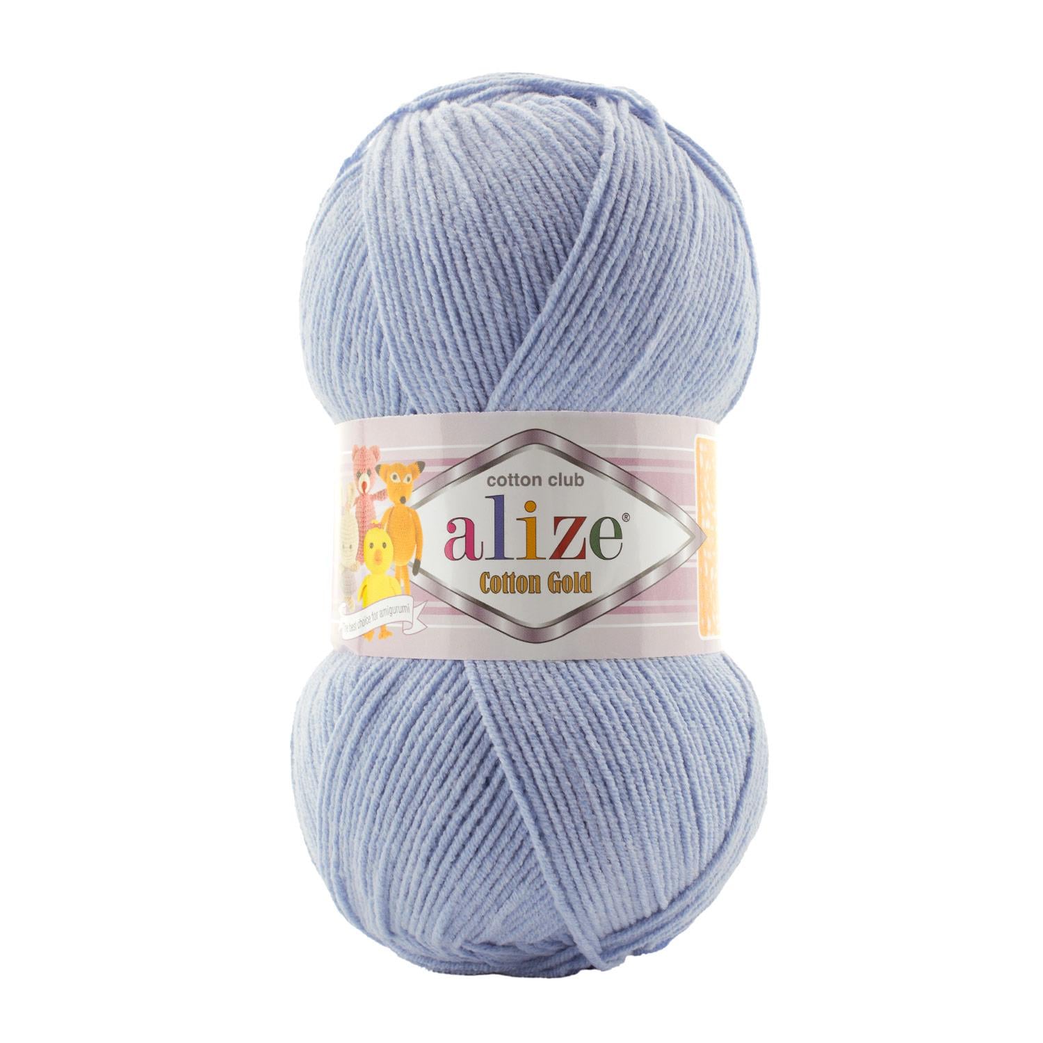 Пряжа Alize Cotton Gold 481 Небесный (6422)
