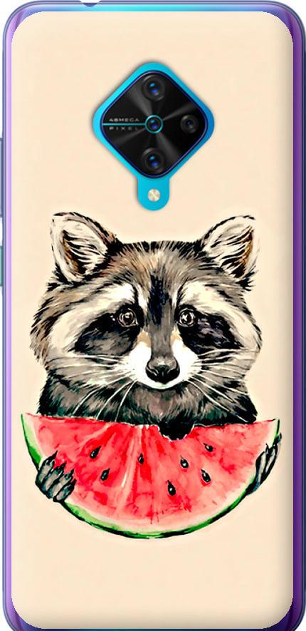 Чехол на Vivo V17 Енотик с арбузом (4605t-1819-42517)