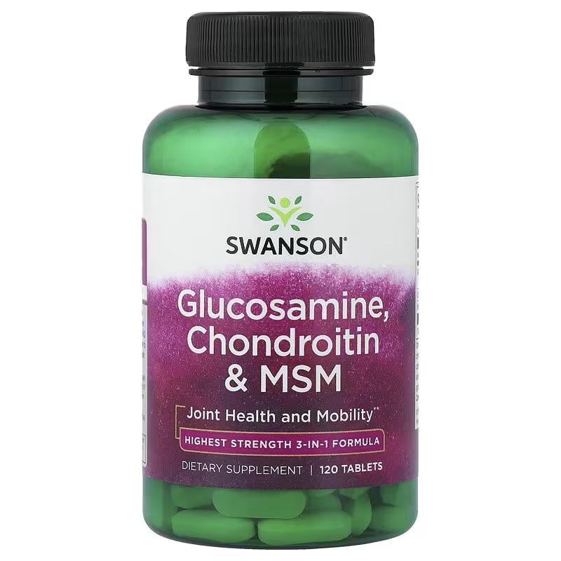 Глюкозамин Хондроитин МСМ Swanson Glucosamine Chondroitin & Msm 120 таб. (3223828436)