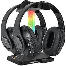 Навушники WallarGe Bluetooth подвійні бездротові з радіопередавачем - фото 2 Навушники WallarGe Bluetooth подвійні бездротові з радіопередавачем - фото 2