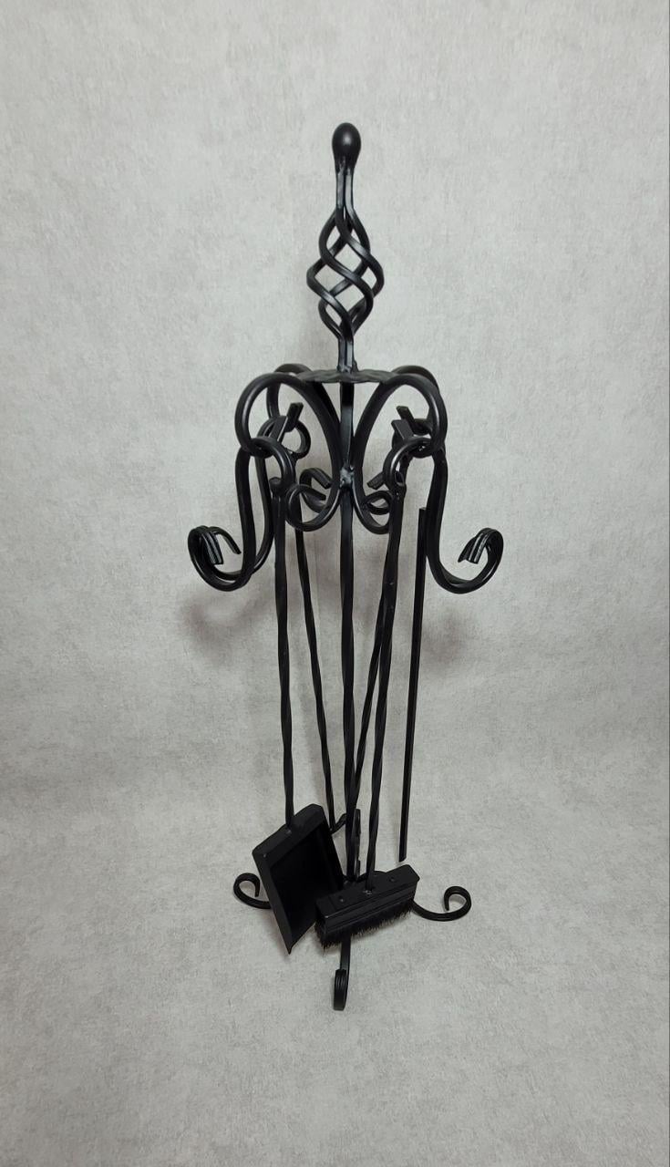 Набір камінний кований 4 елементи Чорний (2460015465) - фото 2 Набір камінний кований 4 елементи Чорний (2460015465) - фото 2