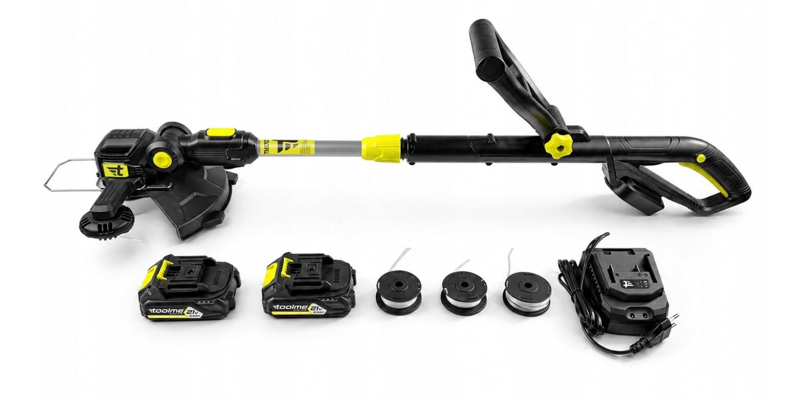 Мотокоса аккумуляторный триммер 21V два аккумулятора медная обмотка