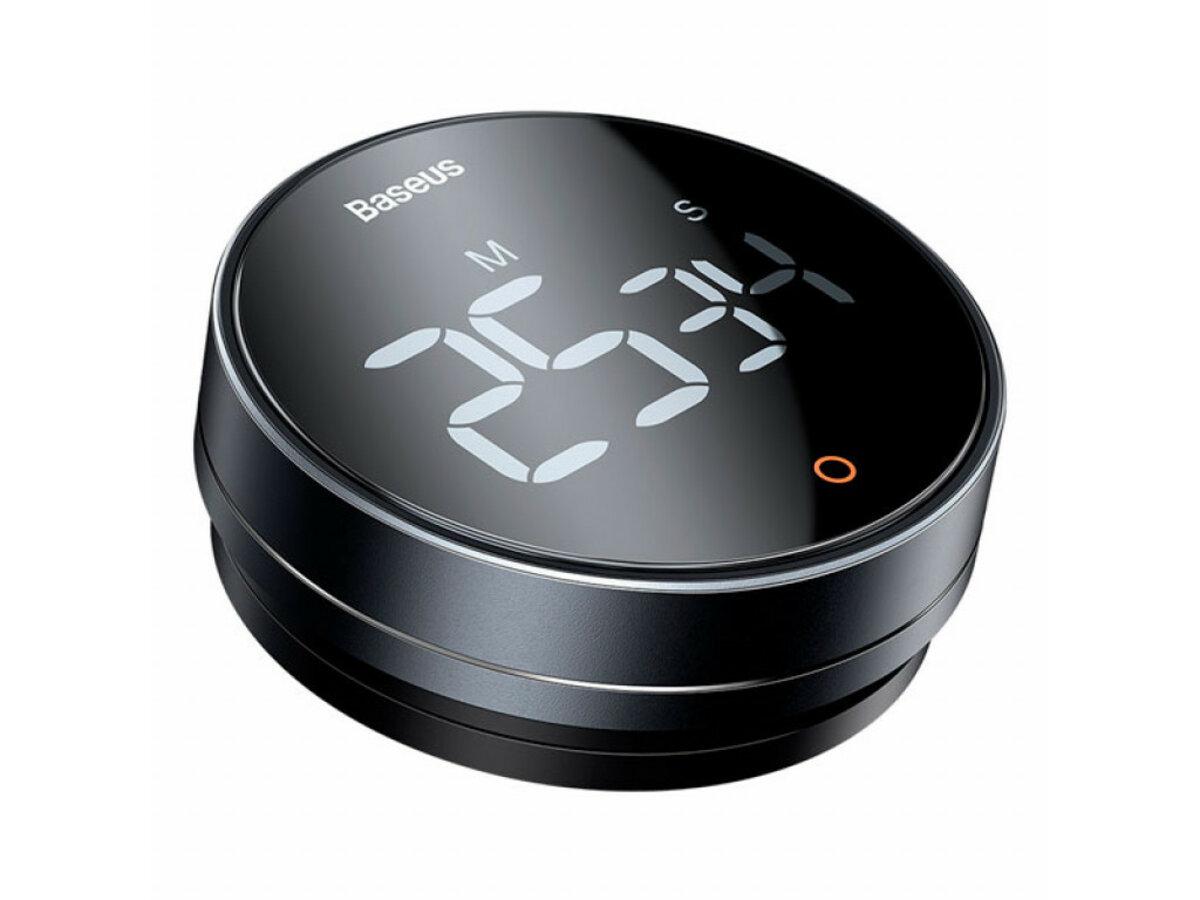 Таймер кухонний Baseus heyo rotation countdown timer Pro LED 3xAAA Dark Grey (FMDS000013) - фото 2 Таймер кухонний Baseus heyo rotation countdown timer Pro LED 3xAAA Dark Grey (FMDS000013) - фото 2