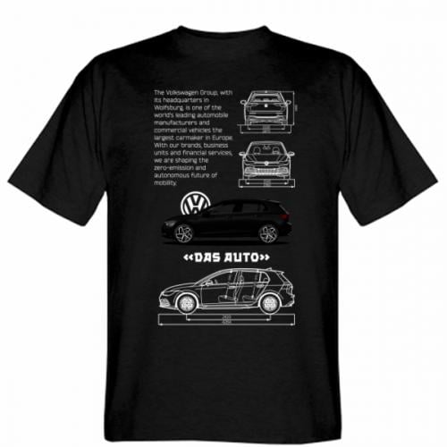 Футболка мужская Gildan Volkswagen Golf 8 L Черный (19276168-2-205534-L)